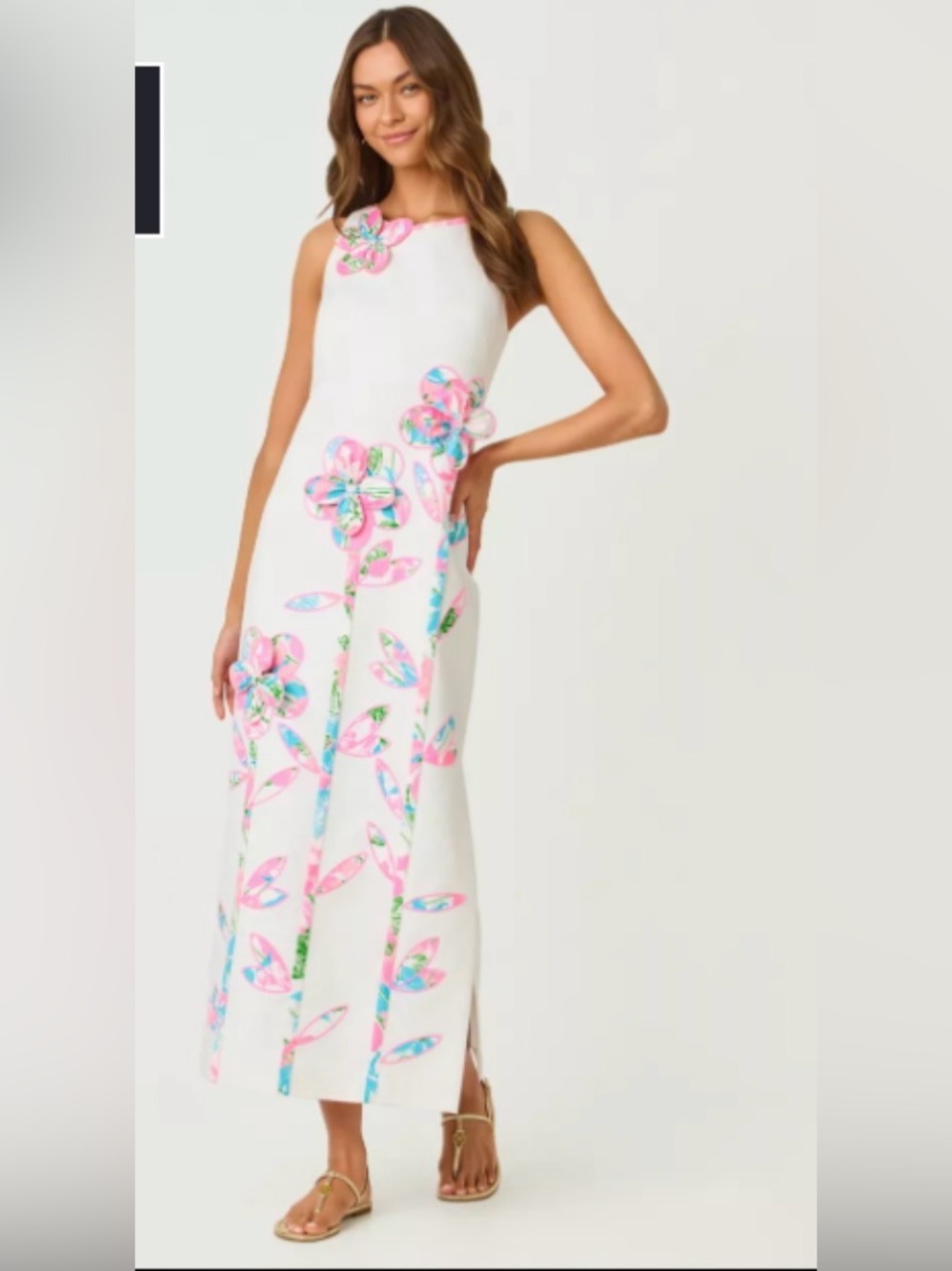 Lilly Pulitzer Marleigh Stretch Maxi Shift Dress in Resort White - Picture 7 of 7